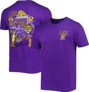 IMAGE ONE Men's Purple LSU Tigers Vintage Through the Years 2-Hit T-Shirt