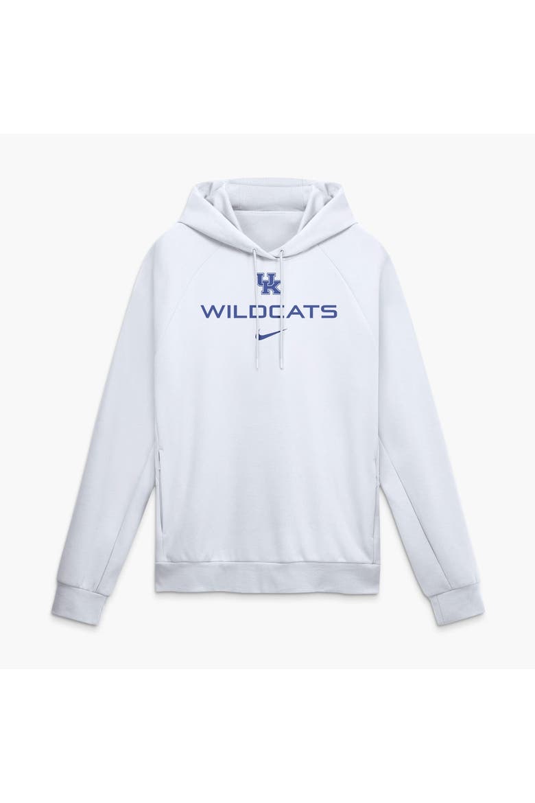 Men's Nike White Kentucky Wildcats Premium Performance Raglan Dri-FIT Hoodie, Main, color, White