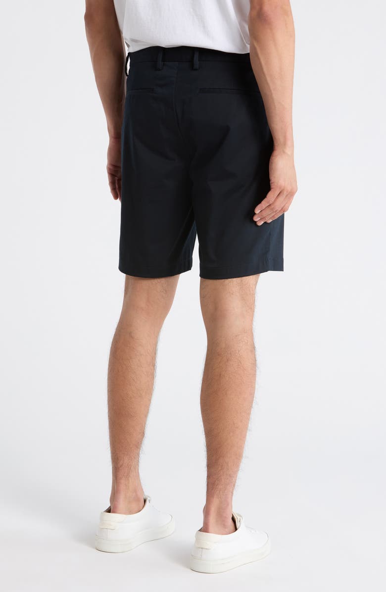 Theory Zaine Stretch Cotton Chino Shorts, Alternate, color, Black