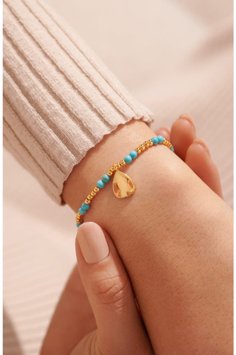 Birthstone A Little Bracelet in Gold-Tone Plating, Alternate, color, December