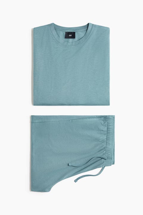 Jersey Pyjama T-shirt And Shorts