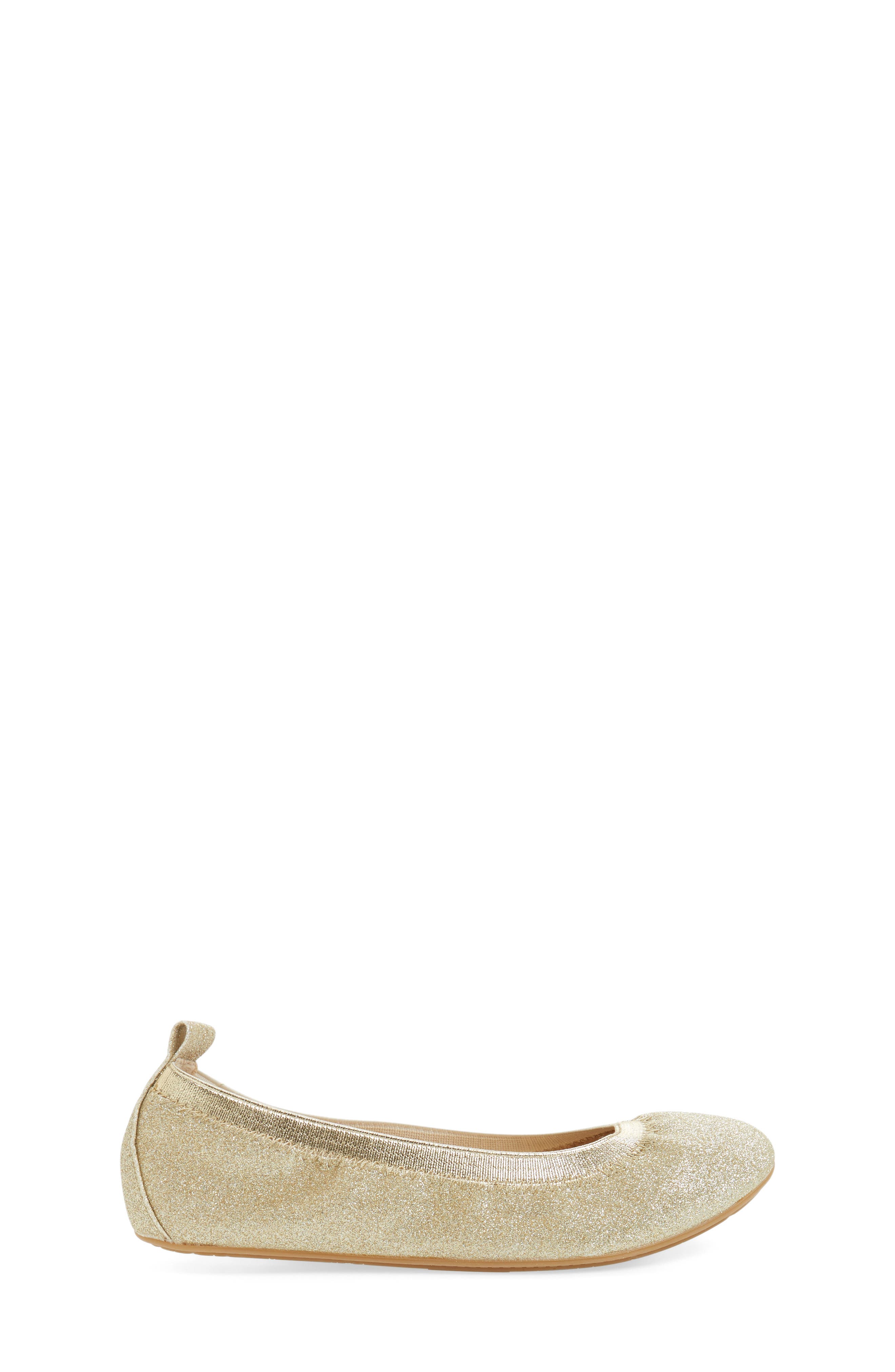 Ballet Flat, Alternate, color, GOLD GLITTER