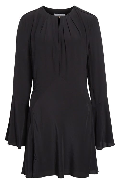 Veronica Beard Mini Ezri Long Sleeve Dress In Black