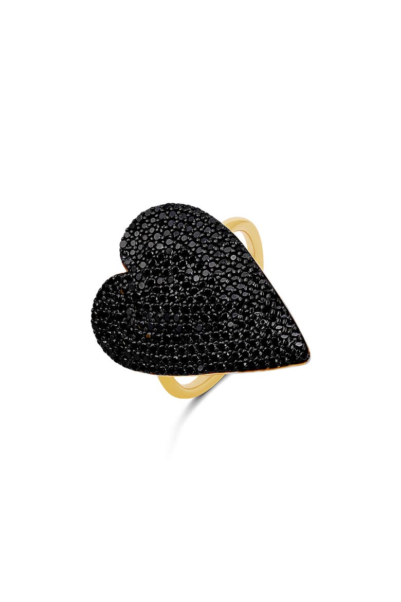 Mon Amor Heart Ring, Main, color, BLACK