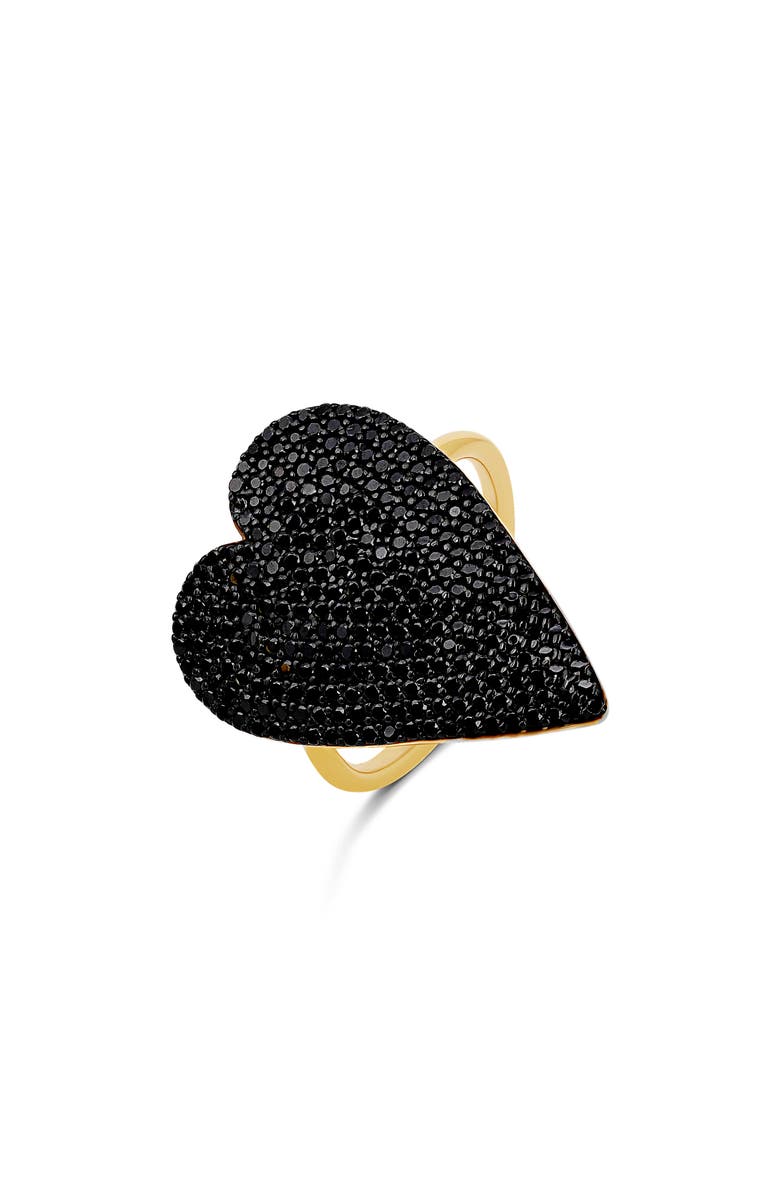 SHYMI Mon Amor Heart Ring, Main, color, Black