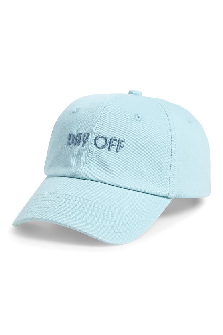 Day Off Canvas Baseball Cap, Main, color, BLUE