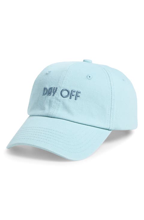 Day Off Canvas Baseball Cap