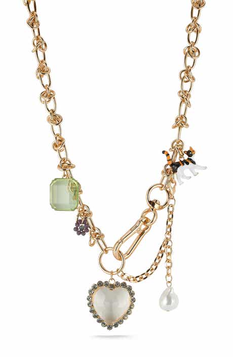 Goldtone Charm Necklace