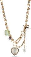 CHLOE AND MADISON Goldtone Charm Necklace