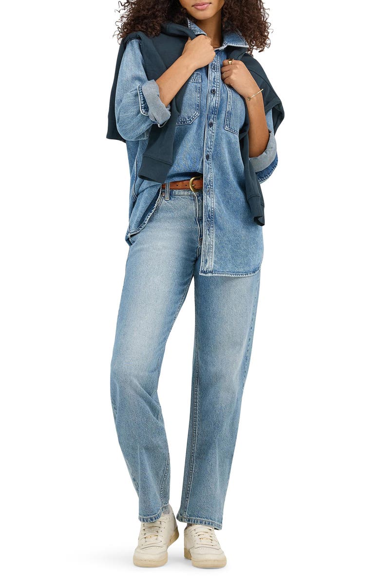 Lee Rider High Waist Straight Leg Jeans, Alternate, color, Dazzled