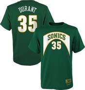 Mitchell & Ness Youth Mitchell & Ness Kevin Durant Green Seattle SuperSonics Hardwood Classics Name & Number T-Shirt
