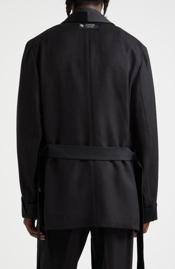 【関税・送料込み】AMIRI CASUAL JACKETS AMIRI logo-embroidered Jacket | Black | FARFETCH