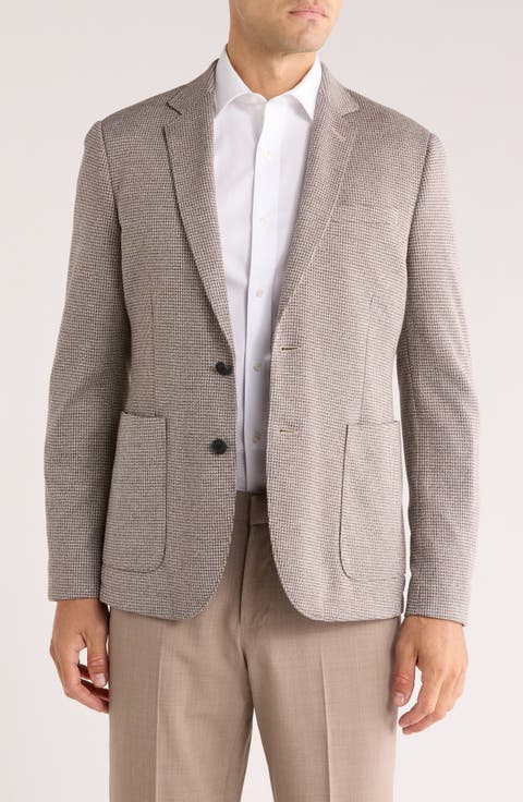 Houndstooth Knit Sport Coat