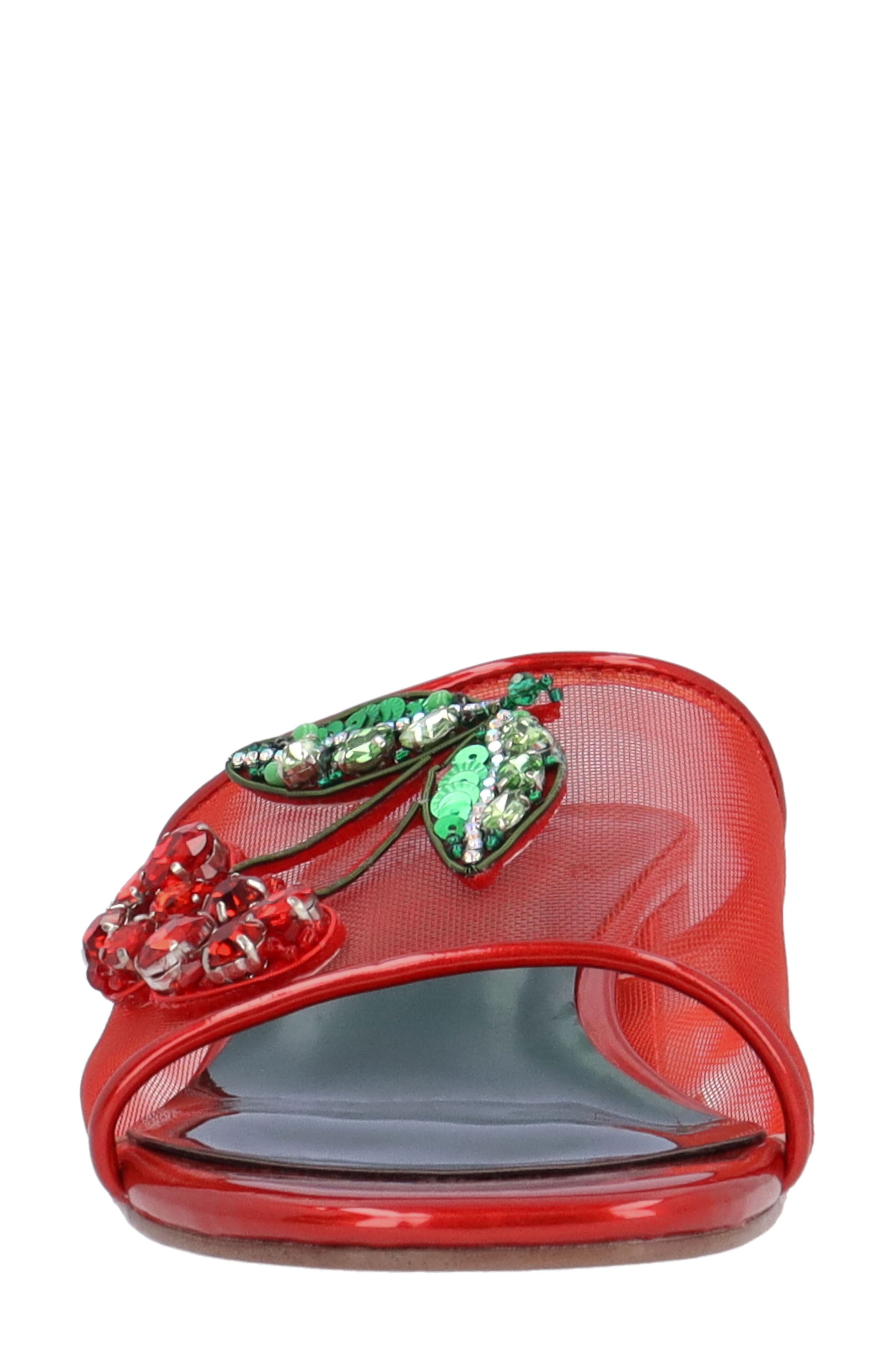 J. Reneé Cherry Slide Sandal, Alternate, color, Red/ Green