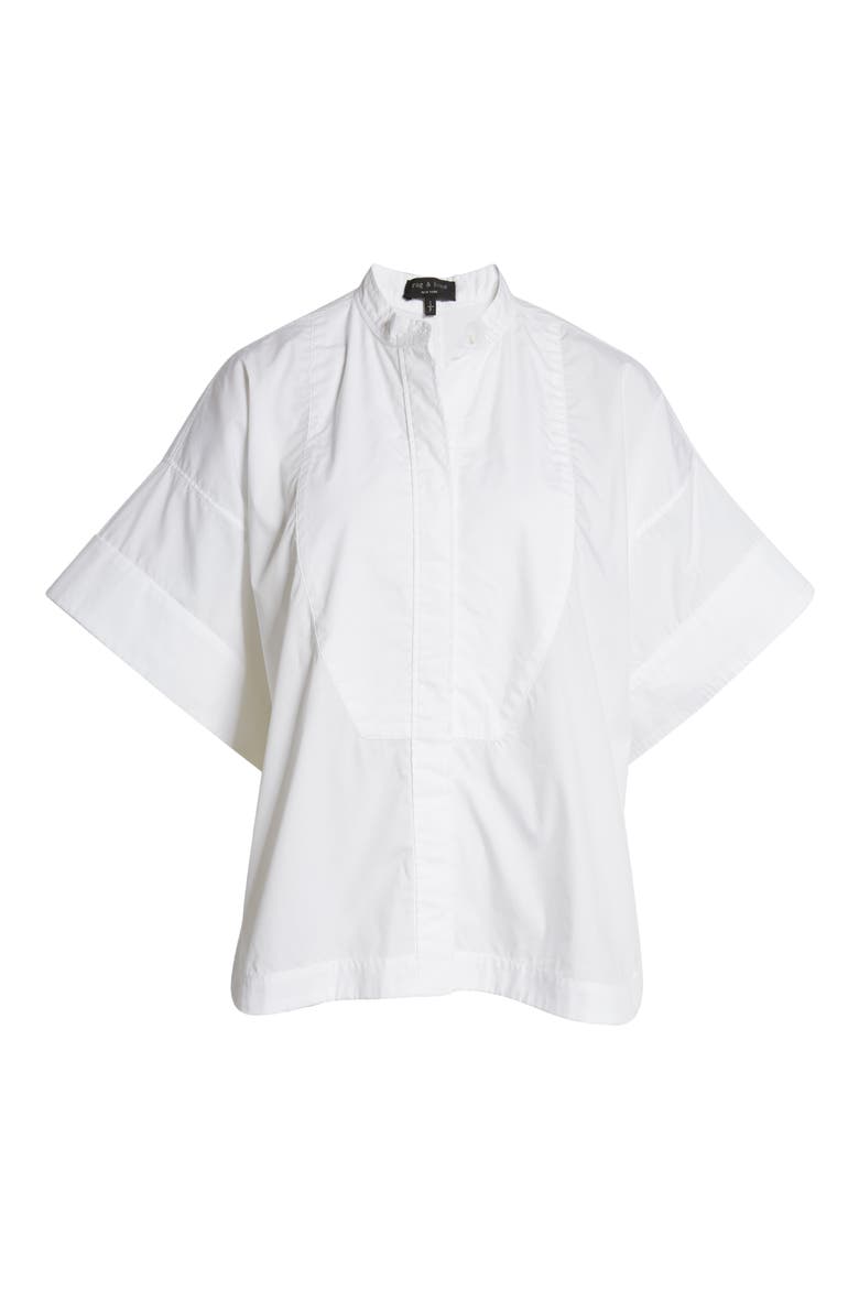 Women's Laura Oversize Poplin Shirt, Alternate, color, WHITE