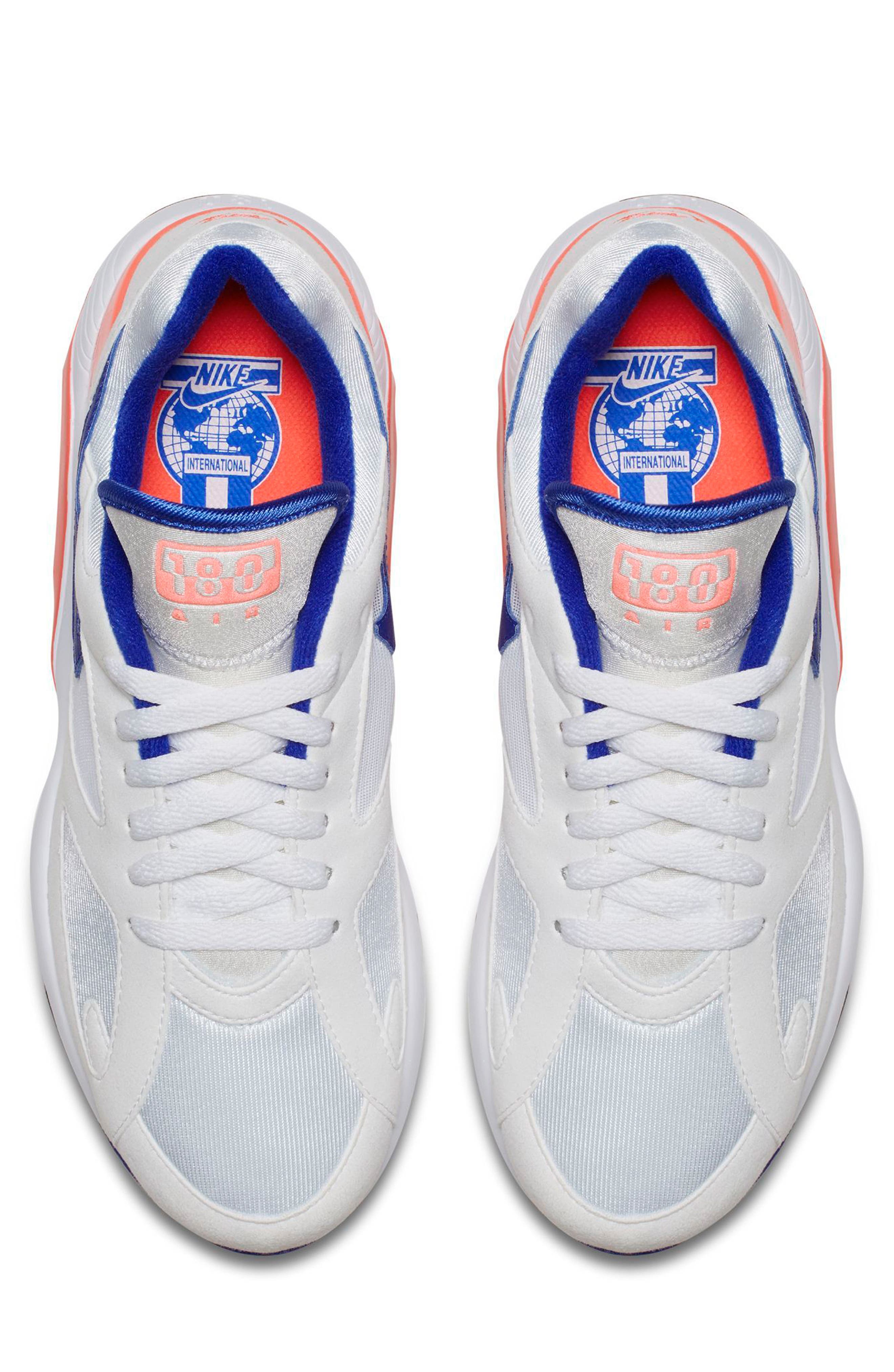 Air Max 180 Sneaker, Alternate, color, WHITE/ ULTRAMARINE