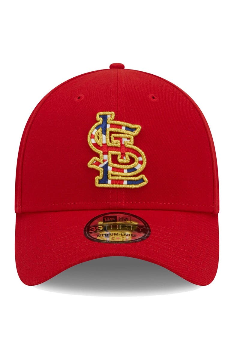 New Era Men's New Era Red St. Louis Cardinals 2023 MLB World Tour: London Series Flag Fill 39THIRTY Flex Hat, Alternate, color, Red