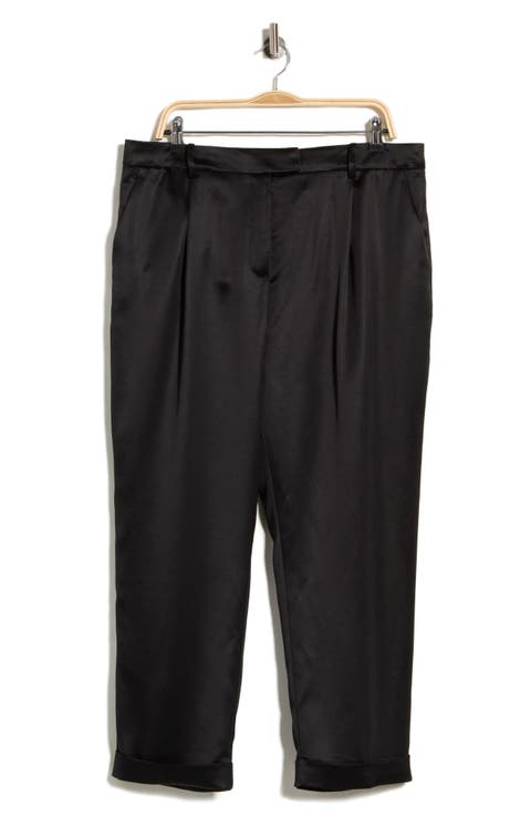 Celia Satin Tapered Trousers