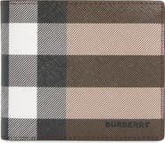 Burberry Check E-Canvas International Bifold Wallet