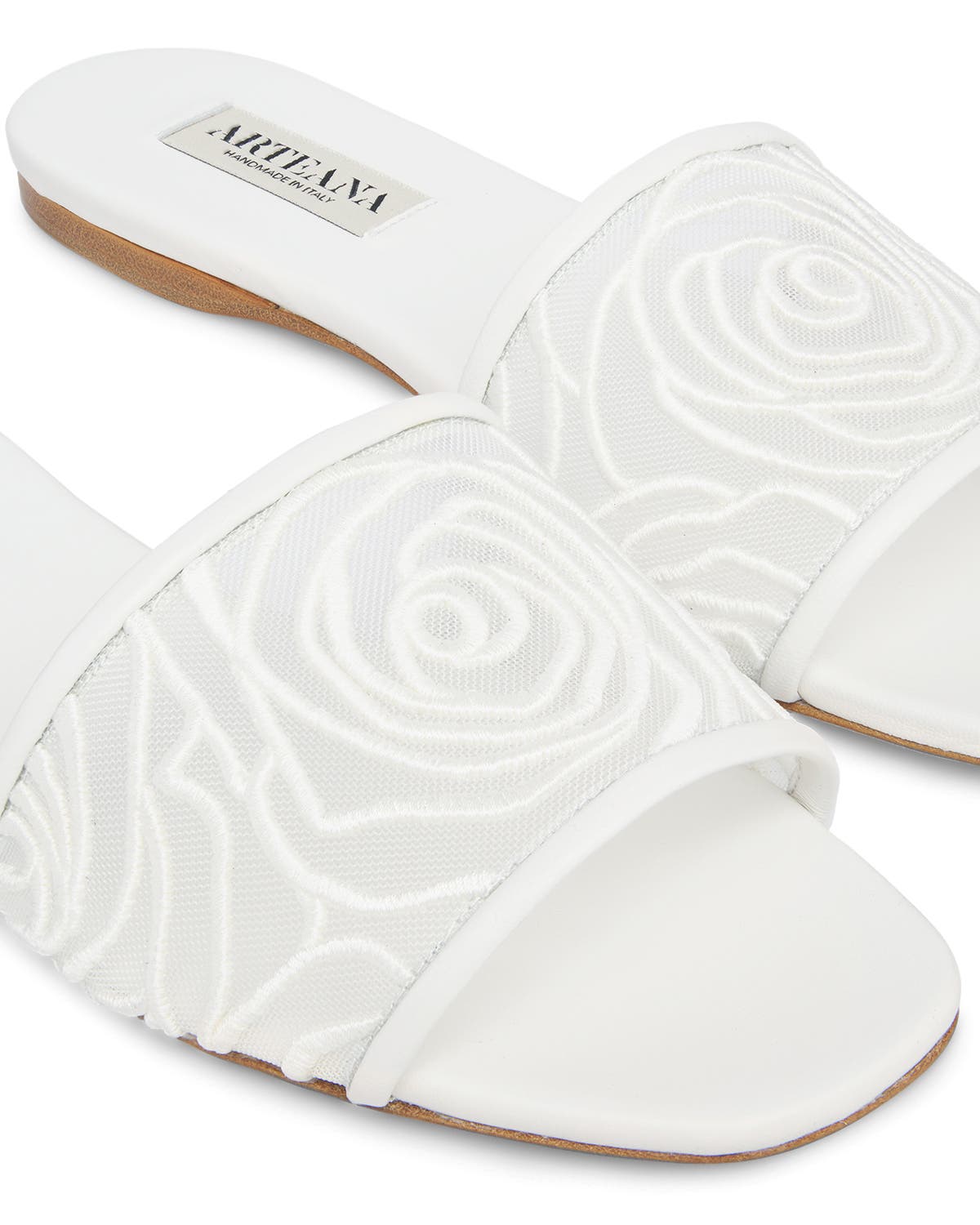 Sorrento Flat Slide, Alternate, color, White