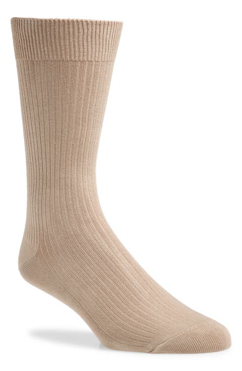Casual Rib Crew Socks