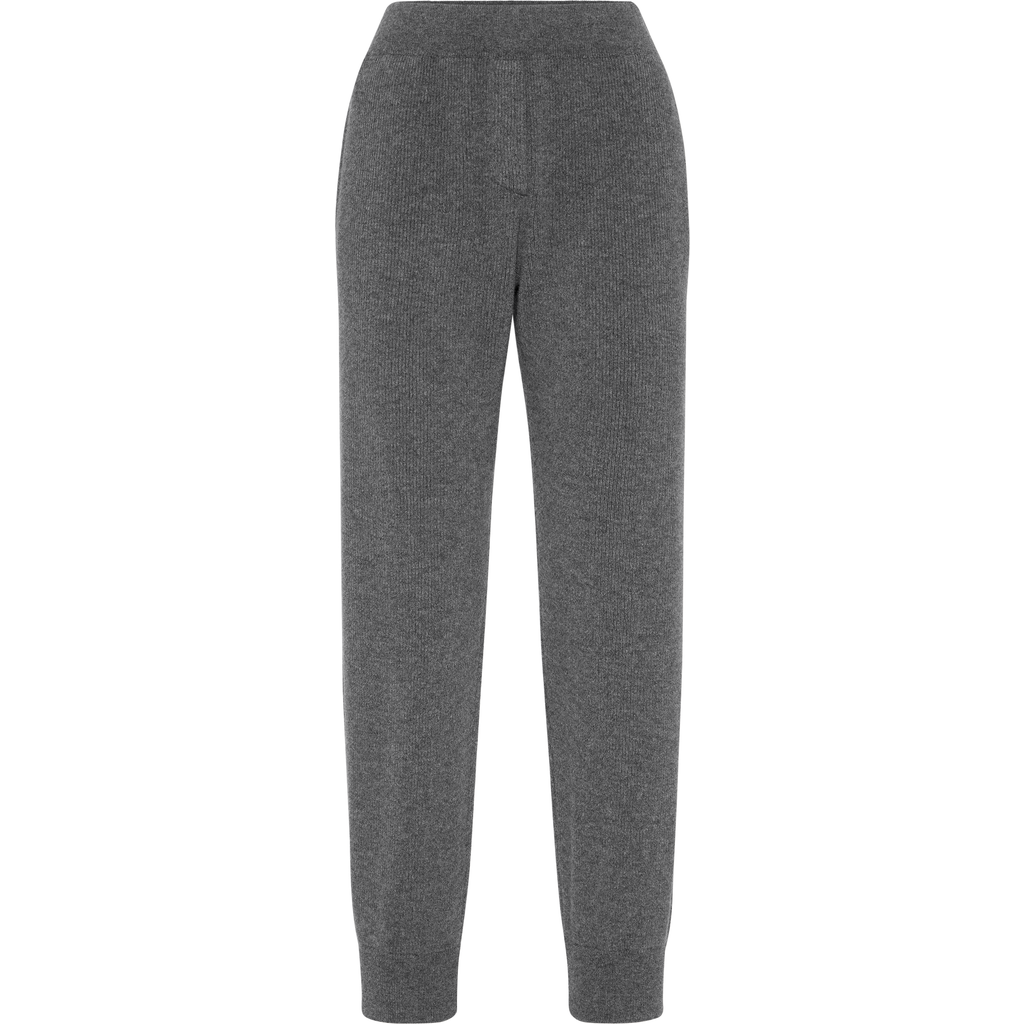 Brunello Cucinelli Cashmere Knit Trousers In Multi