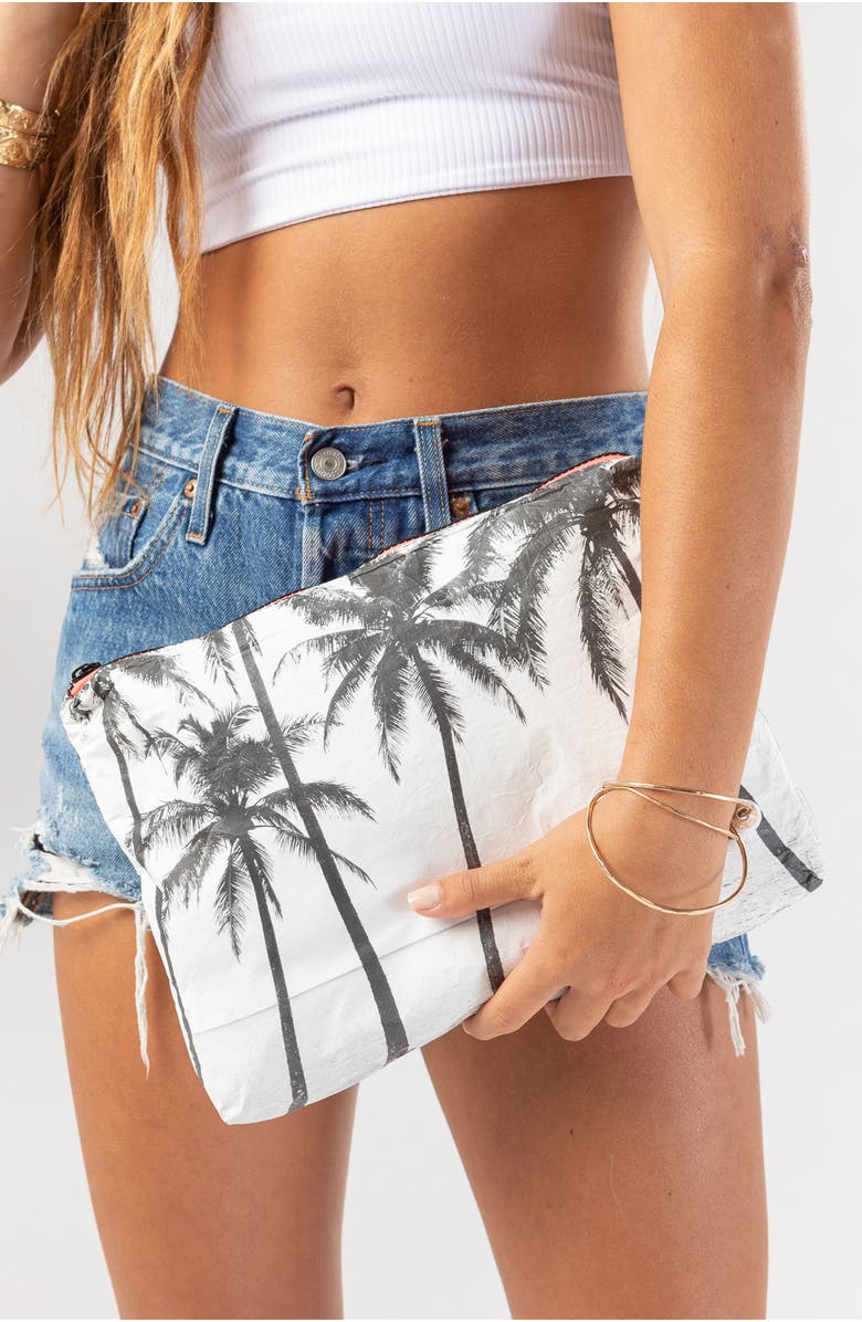 Aloha Collection Mid Kalapana Water Resistant Zip Pouch, Alternate, color, Kalapana