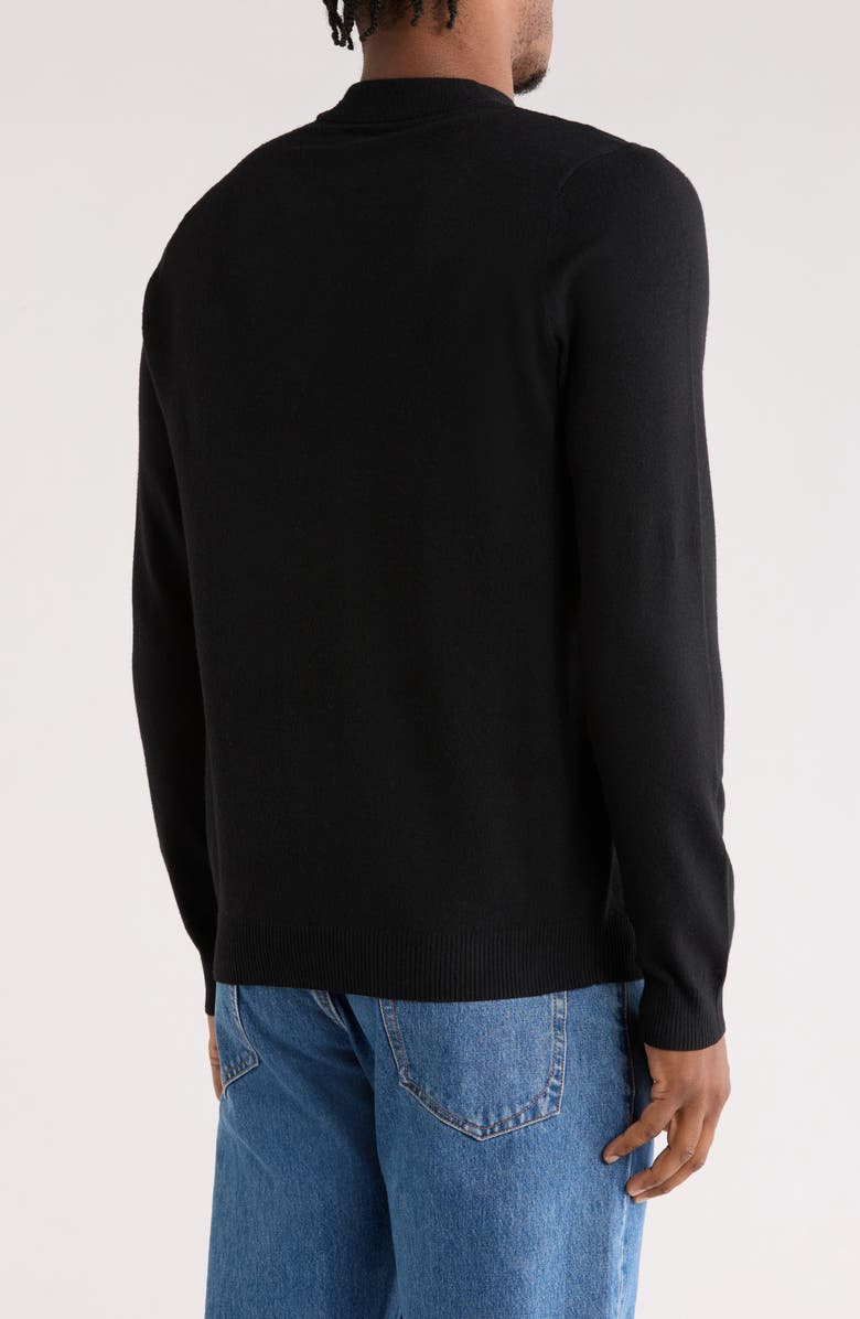 Abound Mock Neck Sweater, Alternate, color, Black Caviar