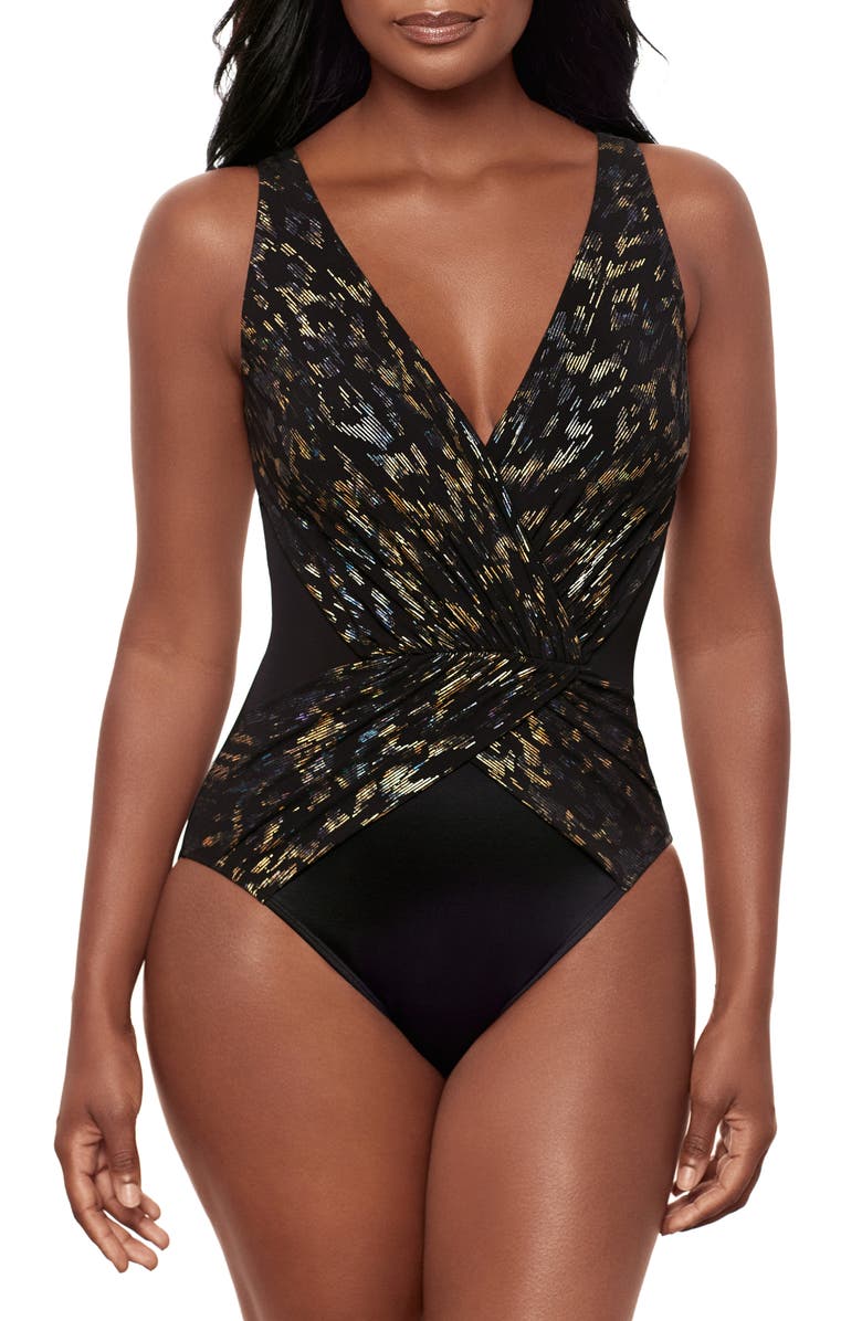 Miraclesuit<sup>®</sup> Sparkle Plenty Ibiza One-Piece Swimsuit, Main, color,