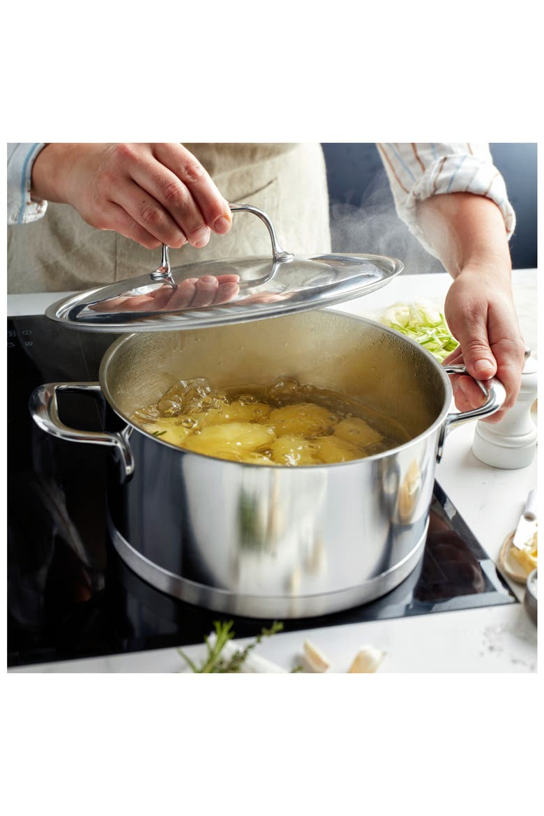 Atlantis 8.9-Quart Stainless Steel Dutch Oven, Alternate, color, STAINLESS STEEL