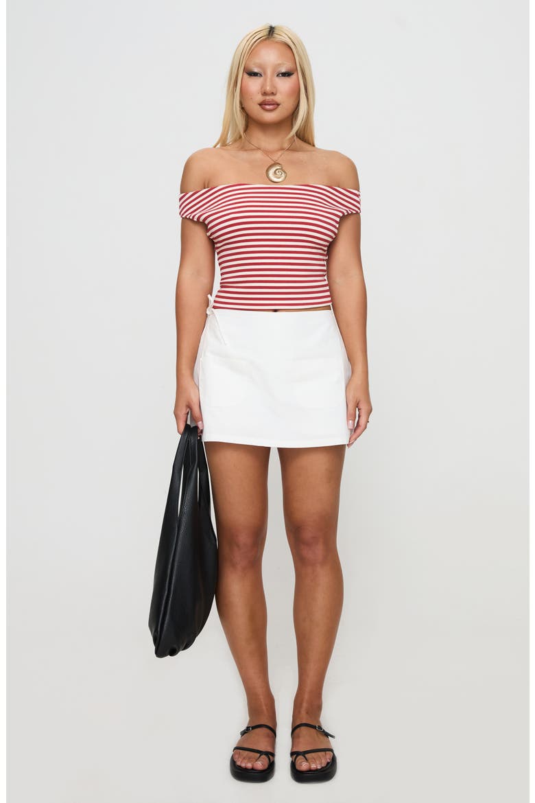 Gigi Wrap Skort, Alternate, color, WHITE