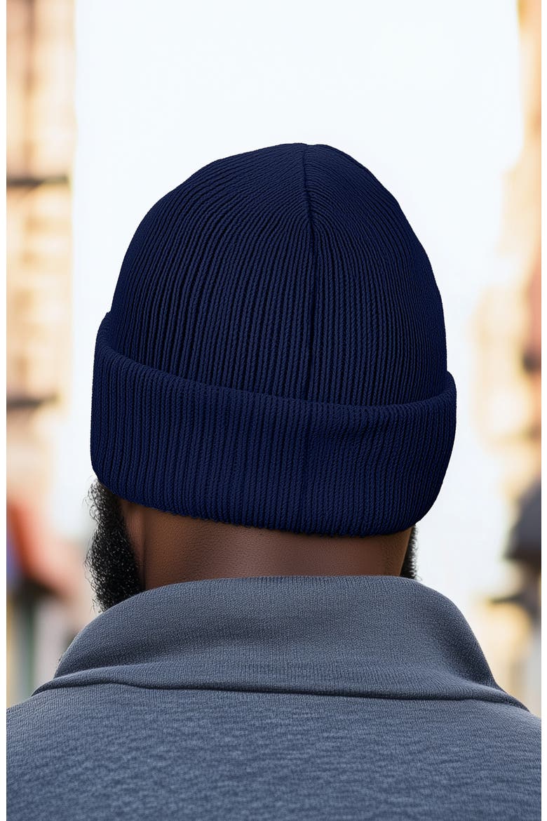 Molecule Beanie, Alternate, color, Navy Blue