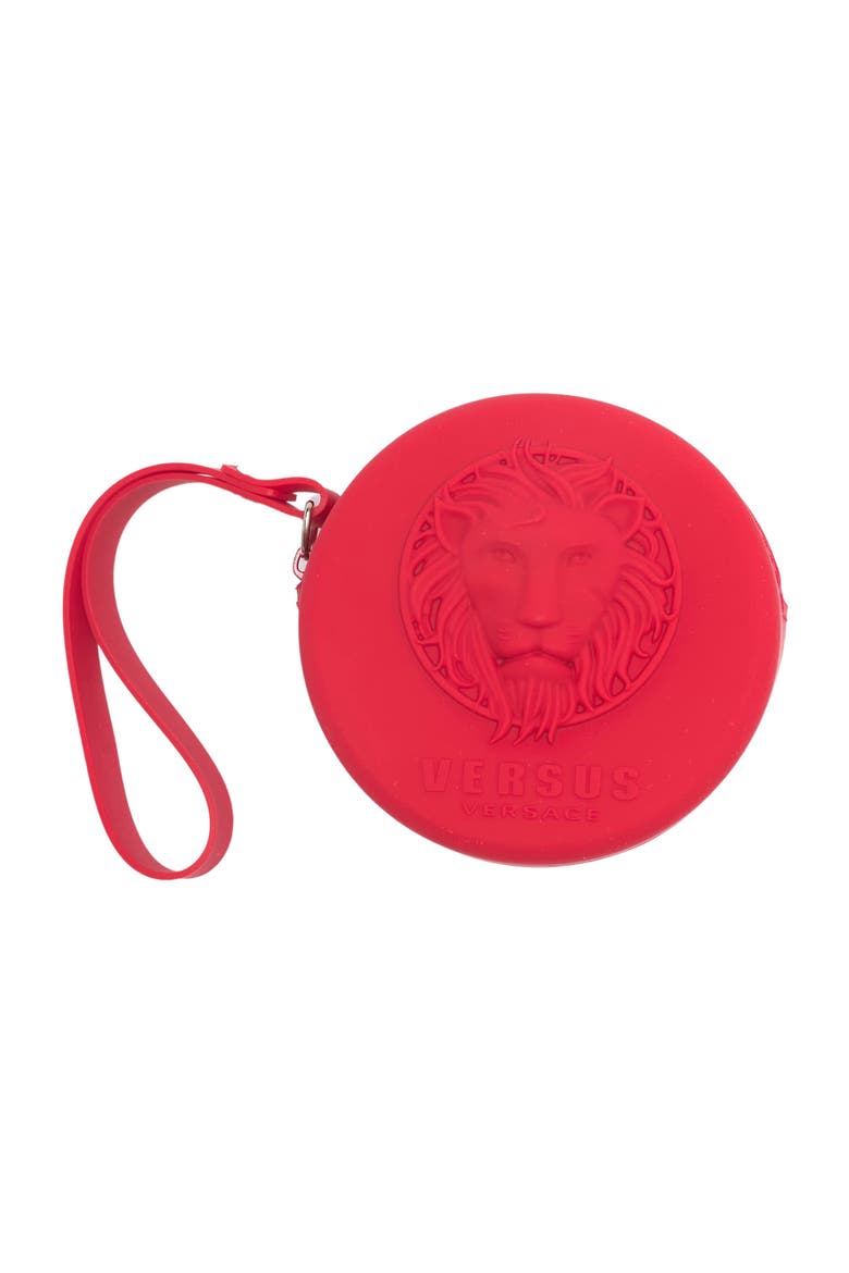 Women's Crystal Pavè Silicone Strap Watch, 39mm & Zip Case, Alternate, color, RED
