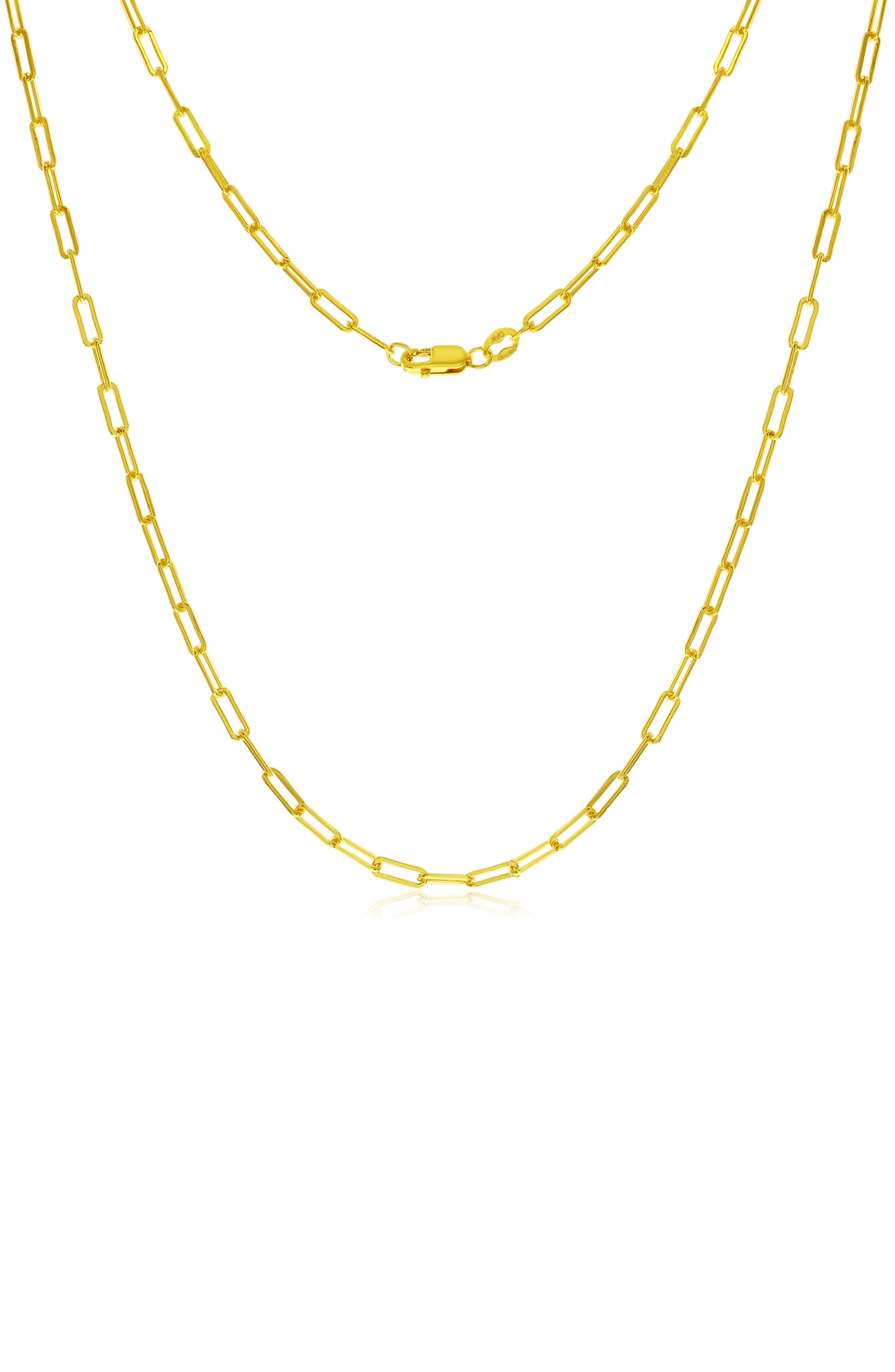 14k Gold Fill Paperclip Chain Necklace