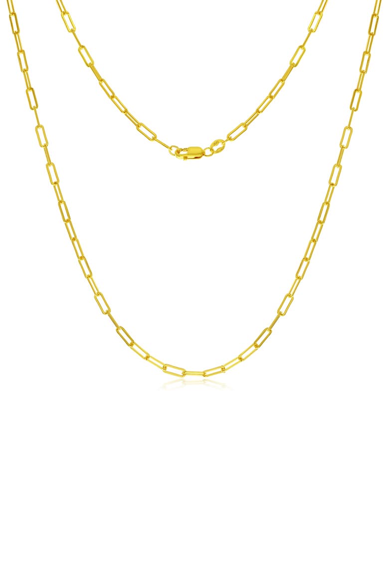 14k Gold Fill Paperclip Chain Necklace, Main, color, GOLD