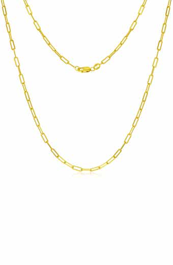 14k Gold Fill Paperclip Chain Necklace