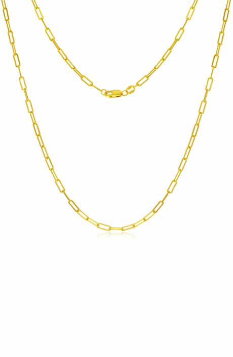 14k Gold Fill Paperclip Chain Necklace