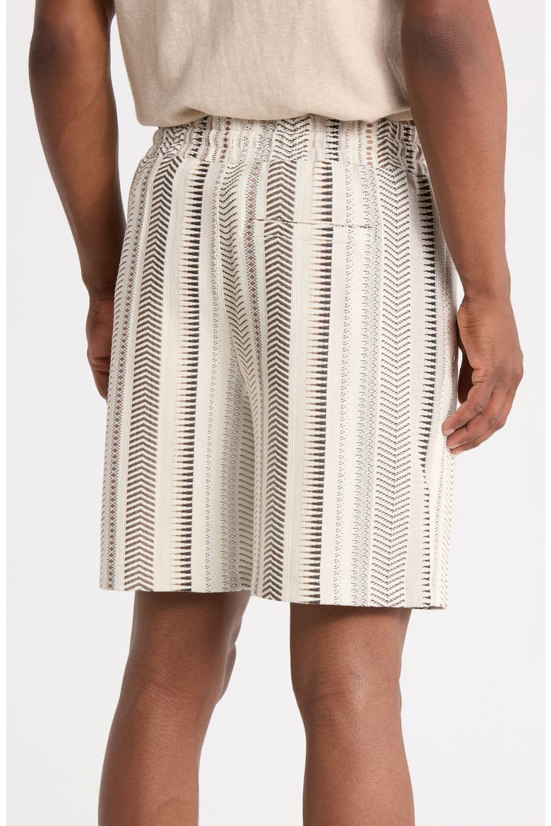 Printed Drawstring Shorts, Alternate, color, NEUTRAL COMBO GEO PATTERN