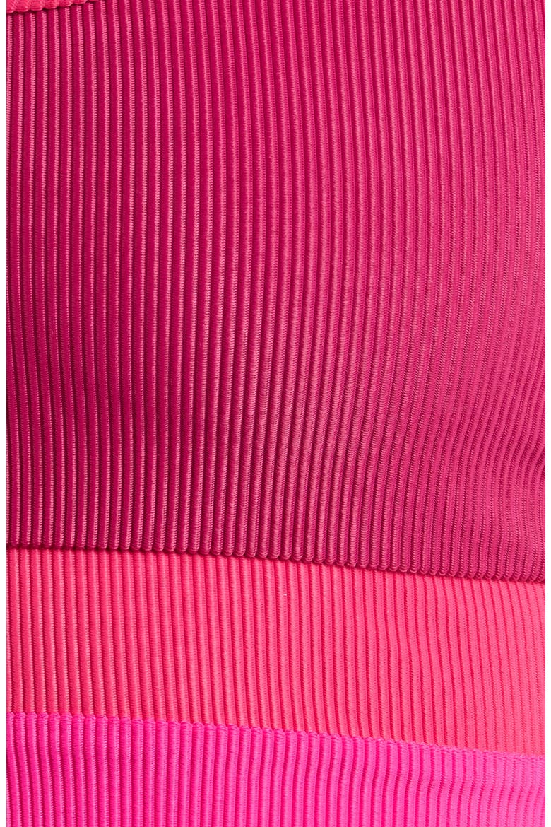Eva Colorblock Bikini Top, Alternate, color, SORBET RED