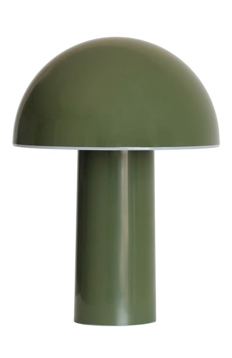 Celia 10" Portable Touch-controlled Outdoor Patio Mushroom Table Lamp