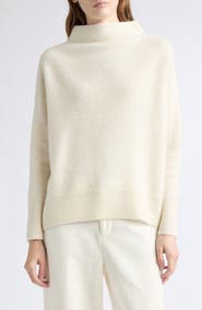 Vince Boiled Cashmere Funnel Neck Pullover