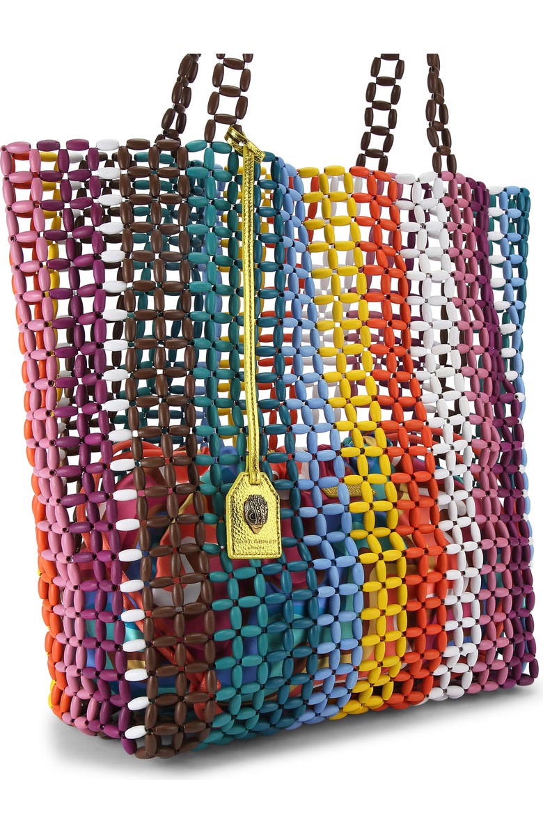 Kurt Geiger London Kensington Rainbow Beaded Shopper, Alternate, color,