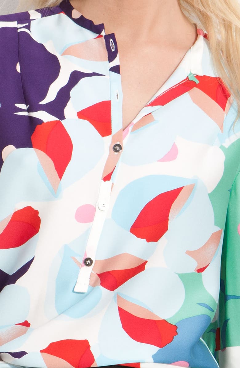Diane von Furstenberg 'Whista' Print Silk Blouse, Alternate, color, 