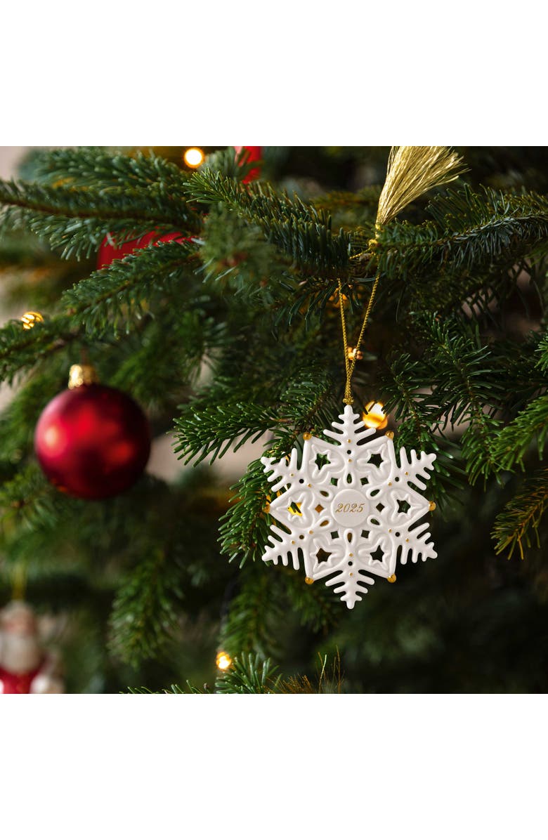 Villeroy & Boch Christmas Classics Snowflake Dated Ornament 2025, Alternate, color, Multi