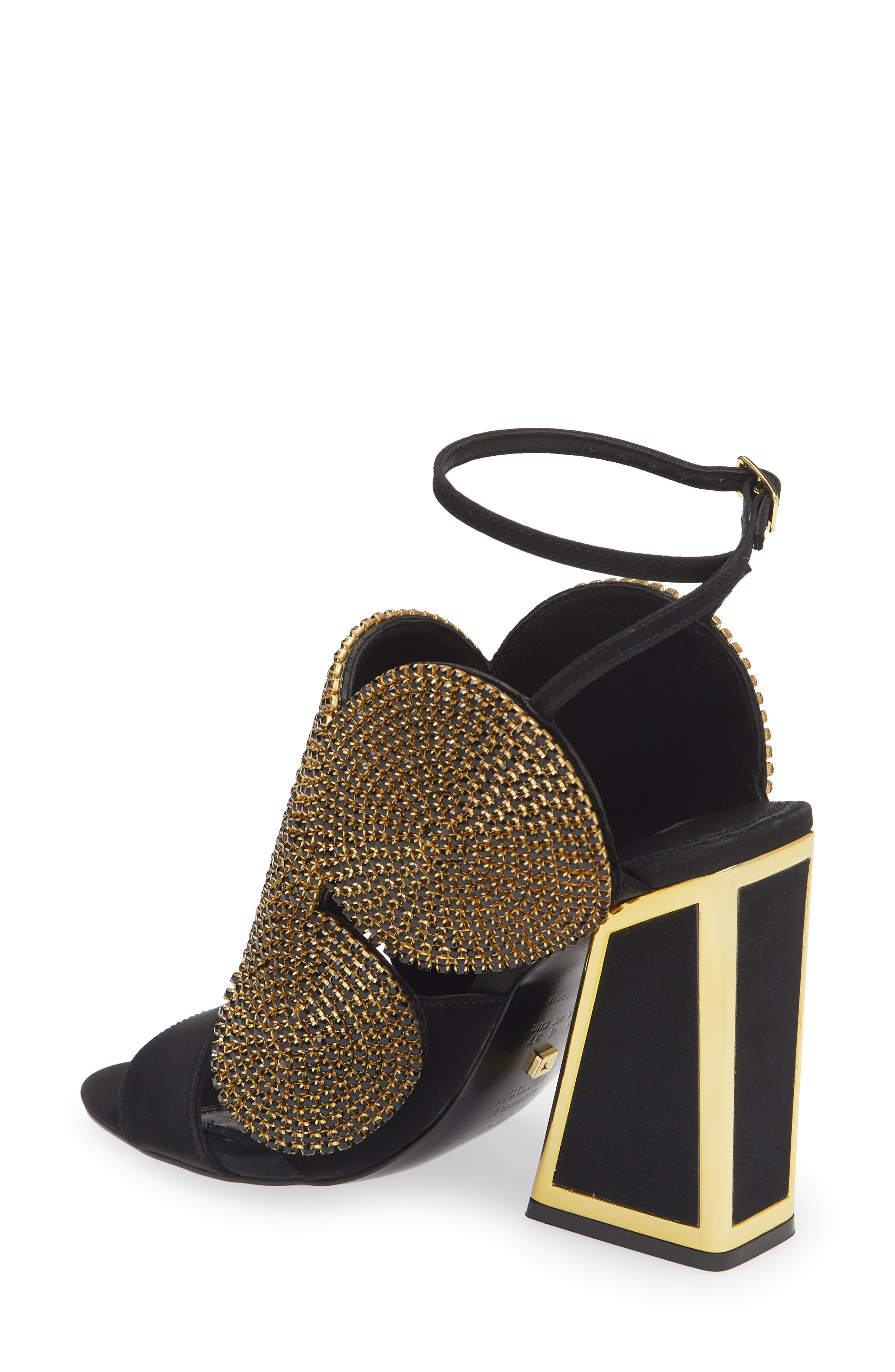 KAT MACONIE Frida Crystal Medallion Ankle Strap Sandal, Alternate, color, 