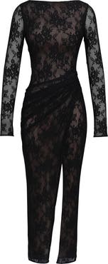 HOUSE OF CB Sapphira Lace Gown