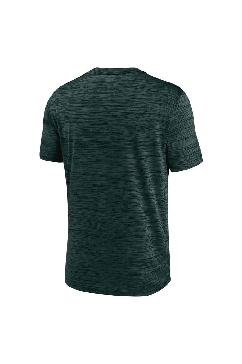 Men's Nike Green Michigan State Spartans Campus Center Stack Velocity Performance T-Shirt, Alternate, color, Green