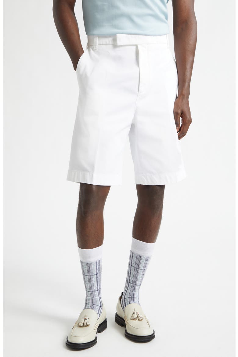 Typewriter Cloth Utility Chino Shorts, Main, color, WHITE