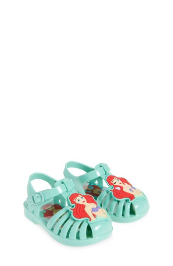 Shop Harper Canyon X Disney® Kids' Ariel Fisherman Sandal In Green Aqua