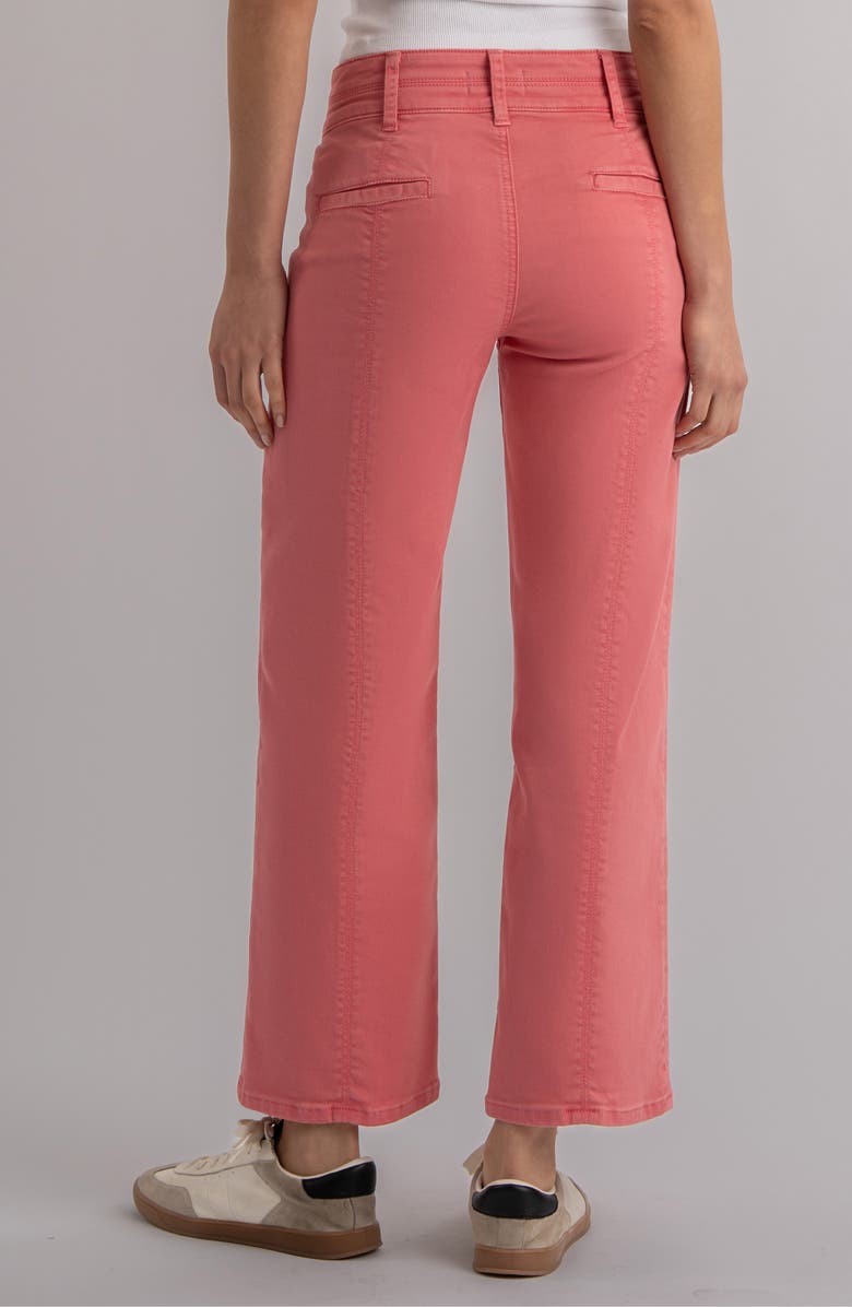 KUT from the Kloth Patch Pocket High Waist Ankle Wide Leg Jeans, Alternate, color, Flamingo Pink